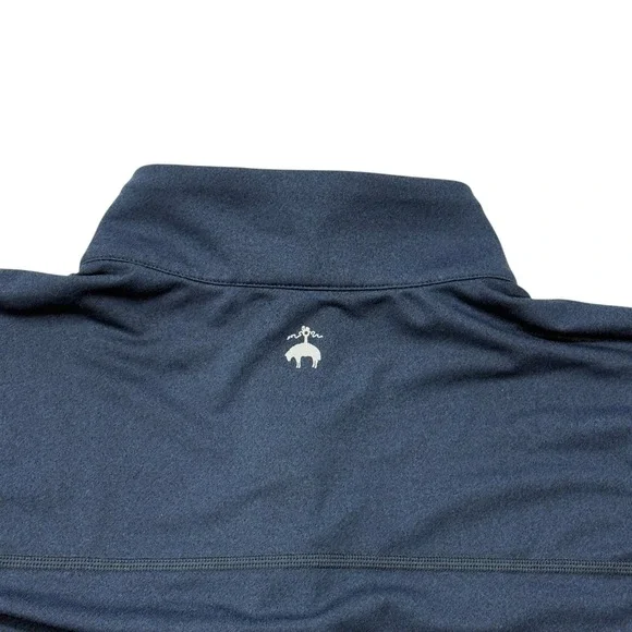 Brooks Brothers Performance Mens XL Navy Blue 1/4 Quarter Zip Pullover Stretch - Picture 8 of 9